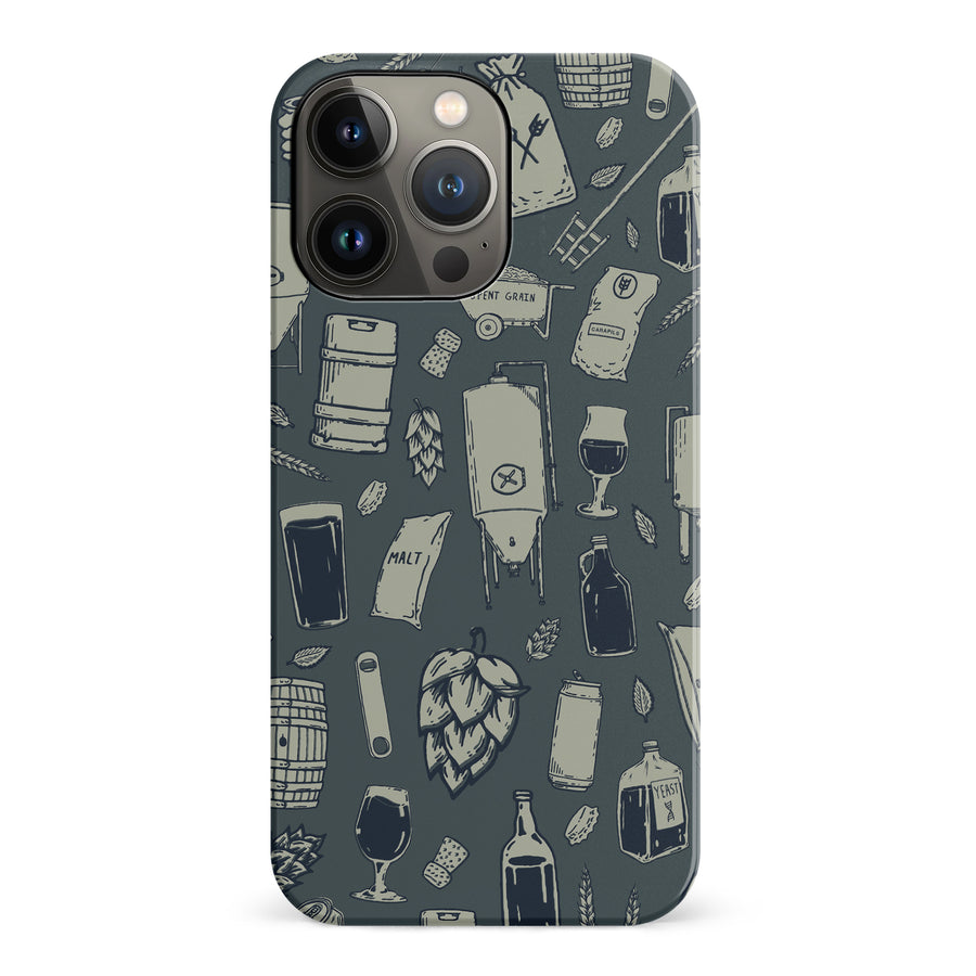 iPhone 14 Pro The Brewmaster Phone Case in Charcoal