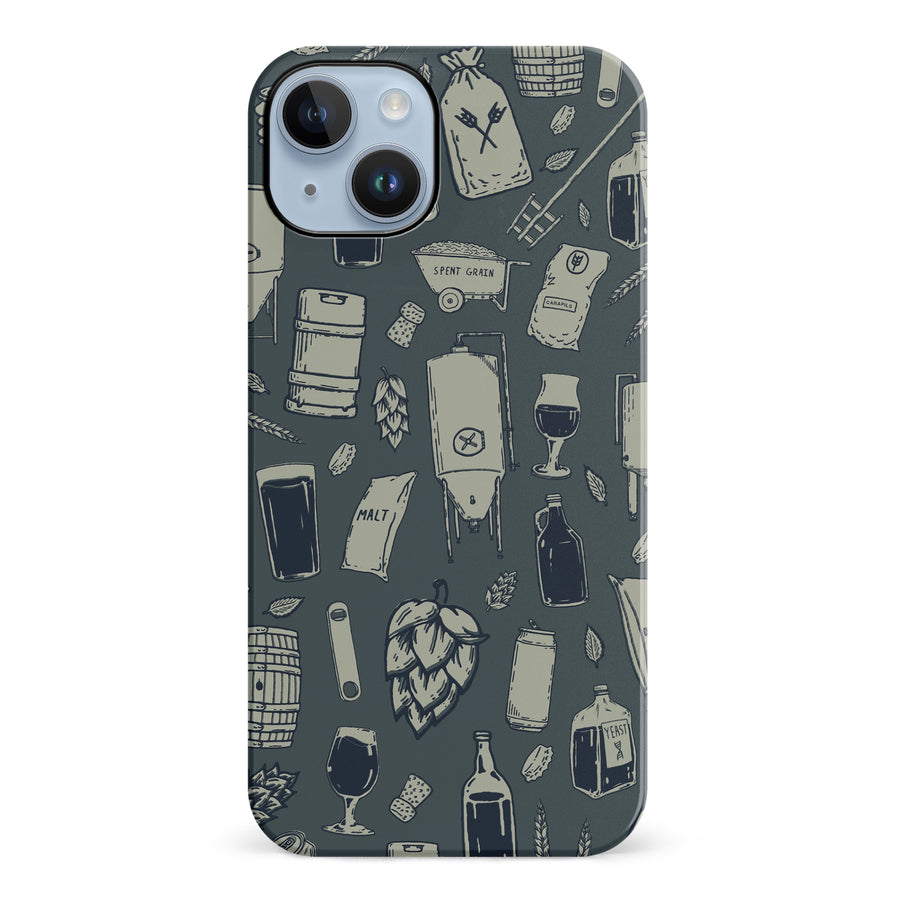 iPhone 14 Plus The Brewmaster Phone Case in Charcoal