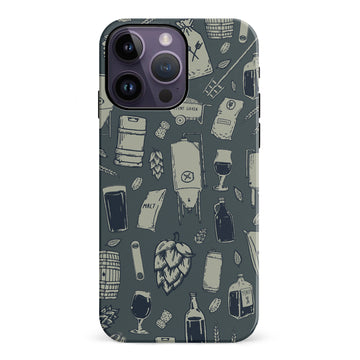 iPhone 14 Pro Max The Brewmaster Phone Case in Charcoal
