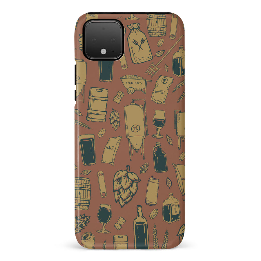Google Pixel 4 XL The Brewmaster Phone Case in Brown