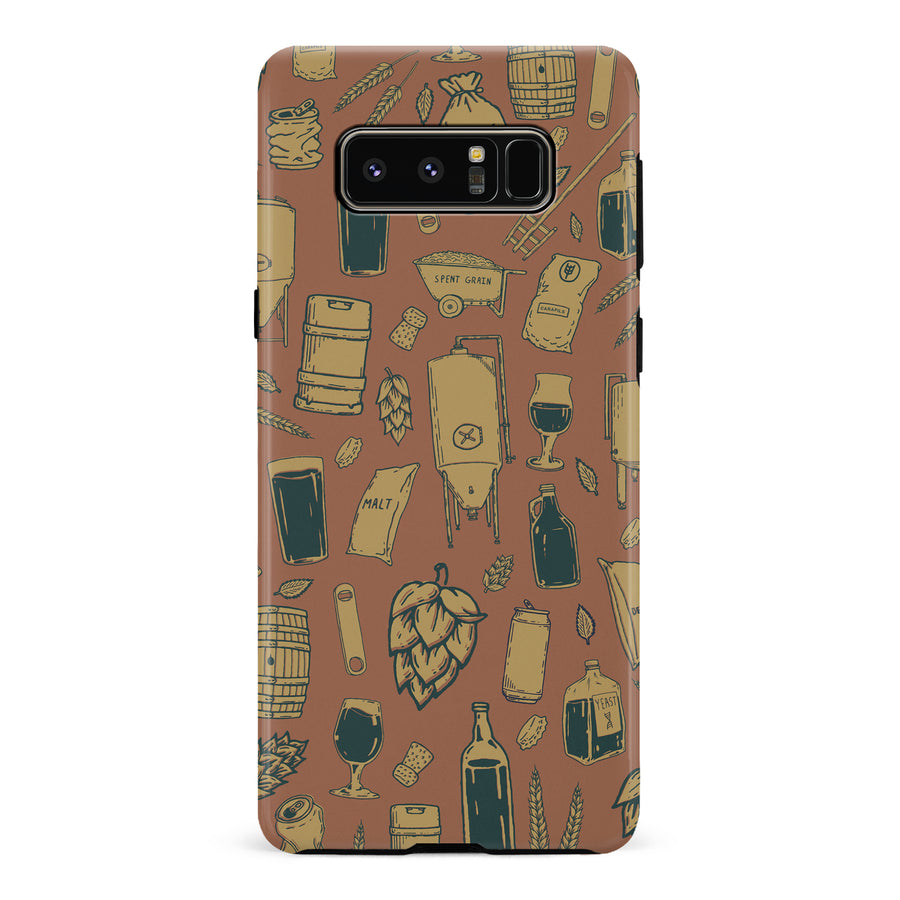 Samsung Galaxy Note 8 The Brewmaster Phone Case in Brown