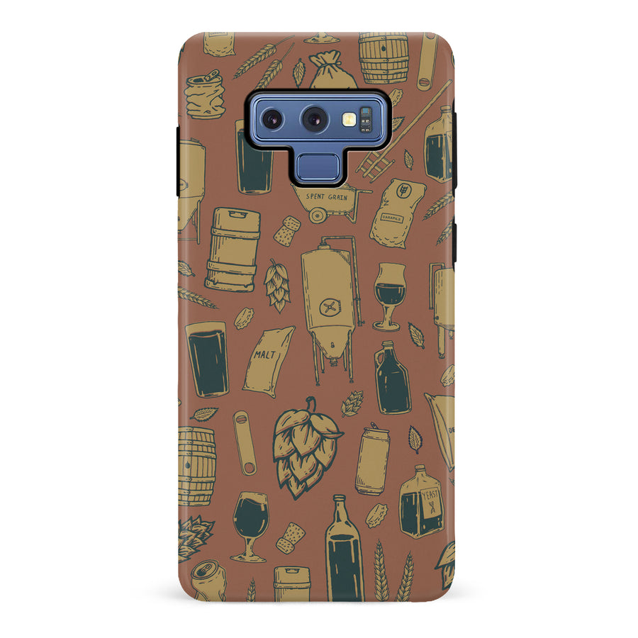 Samsung Galaxy Note 9 The Brewmaster Phone Case in Brown