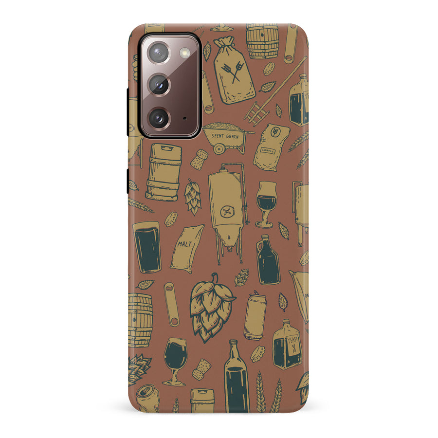 Samsung Galaxy Note 20 The Brewmaster Phone Case in Brown