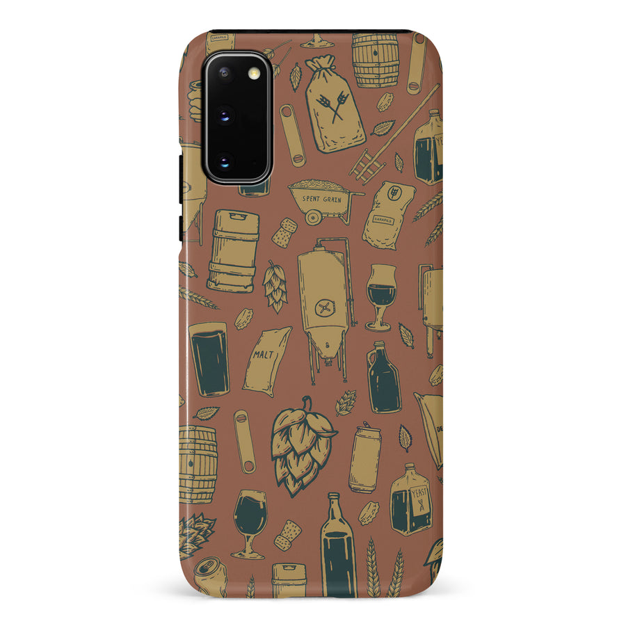 Samsung Galaxy S20 The Brewmaster Phone Case in Brown