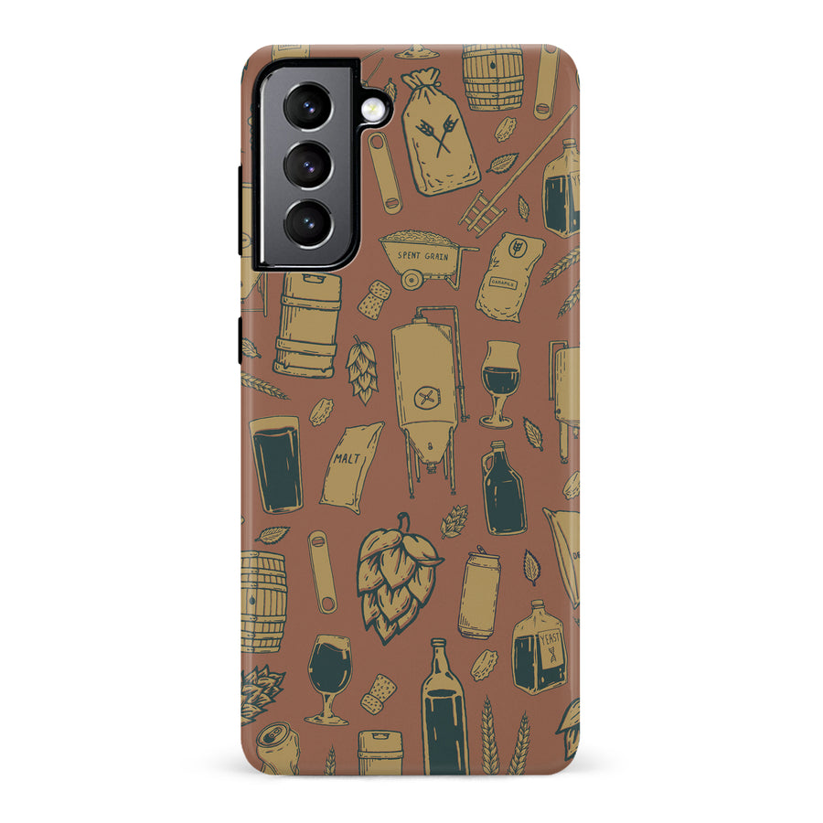 Samsung Galaxy S22 The Brewmaster Phone Case in Brown