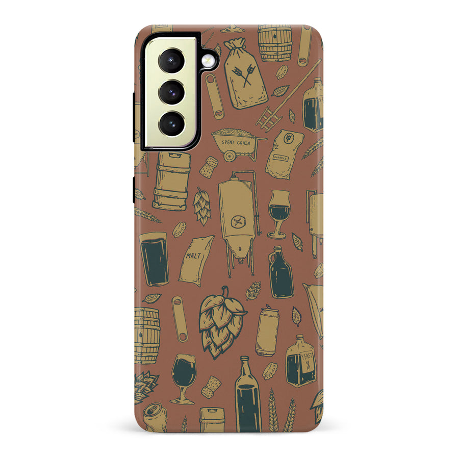Samsung Galaxy S22 Plus The Brewmaster Phone Case in Brown