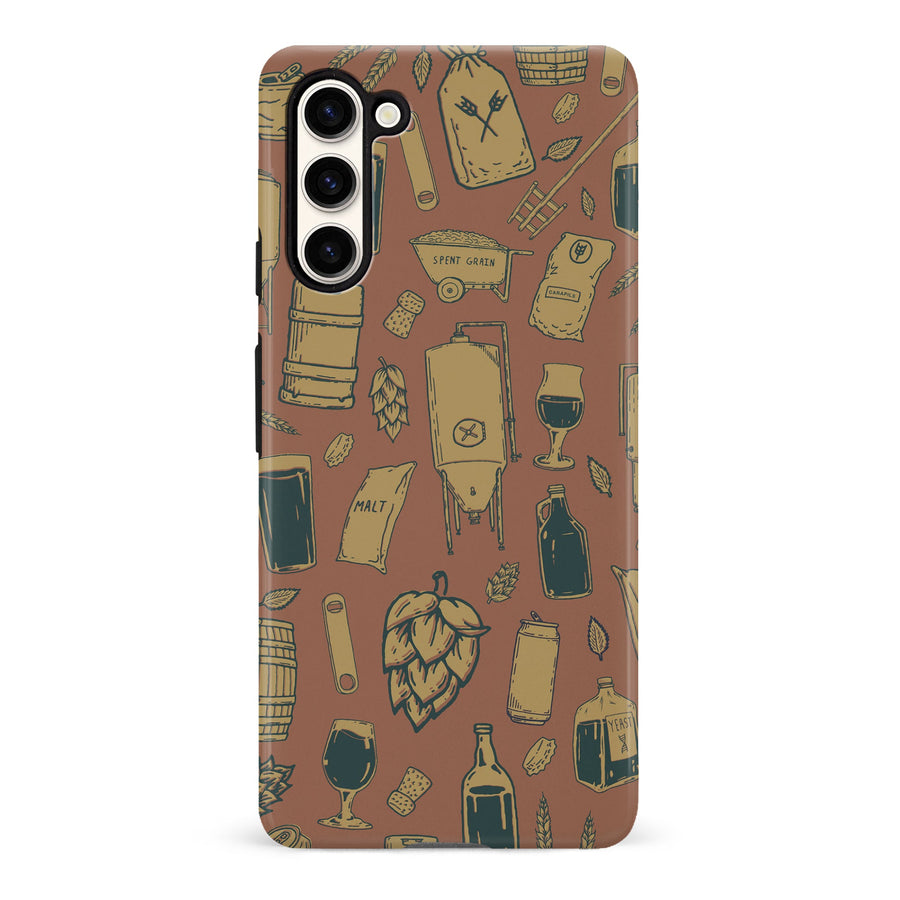 Samsung Galaxy S23 Plus The Brewmaster Phone Case - Brown
