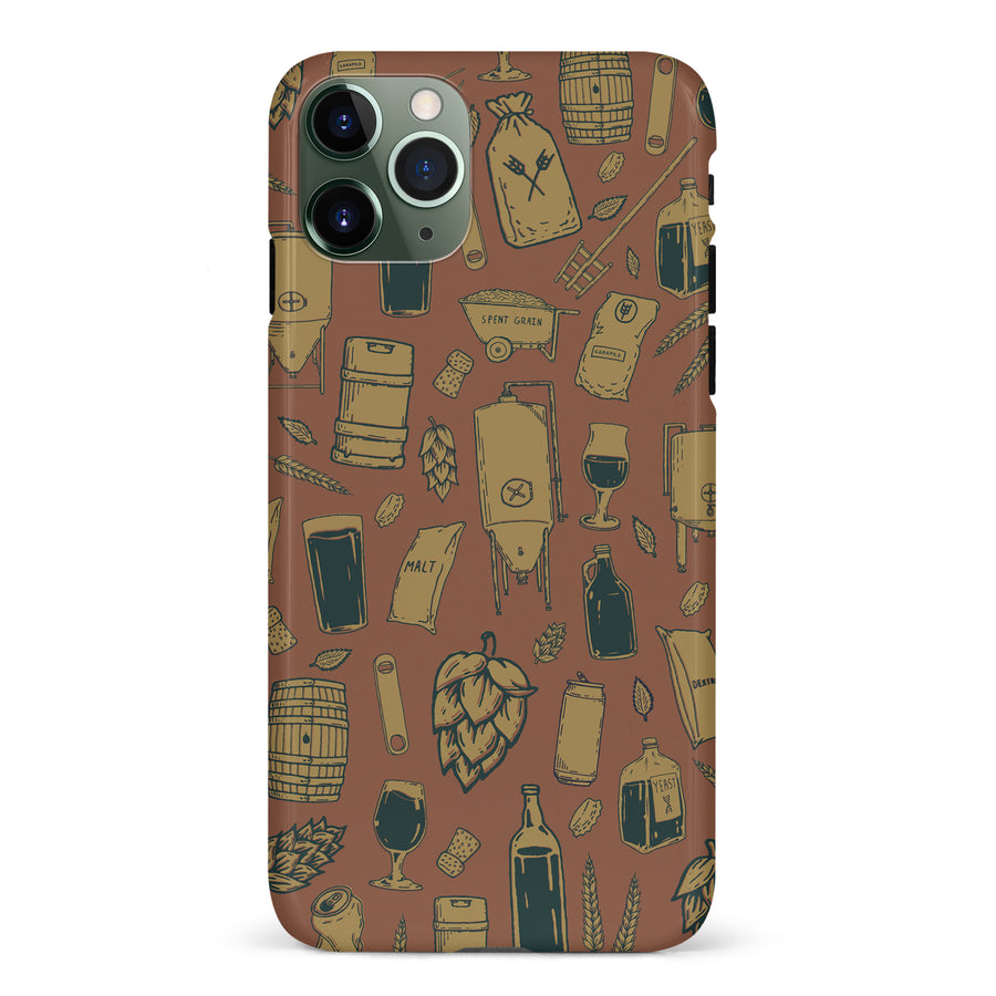 iPhone 11 Pro The Brewmaster Phone Case in Brown