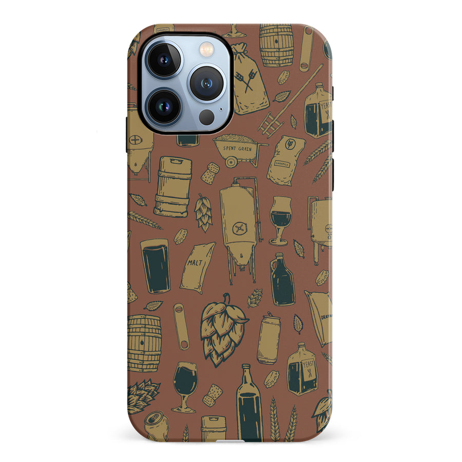 iPhone 12 Pro The Brewmaster Phone Case in Brown