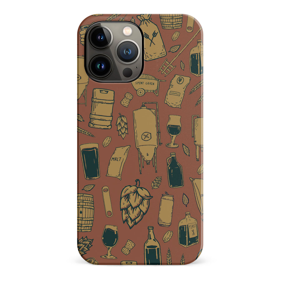 iPhone 13 Pro Max The Brewmaster Phone Case in Brown