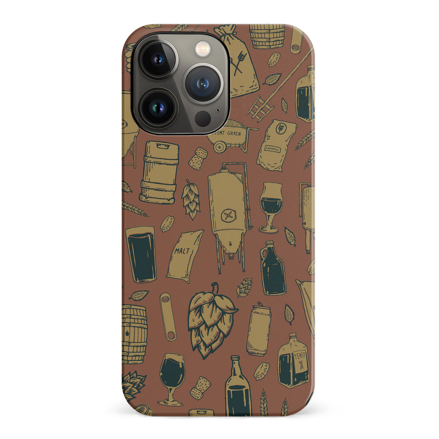 iPhone 14 Pro The Brewmaster Phone Case in Brown