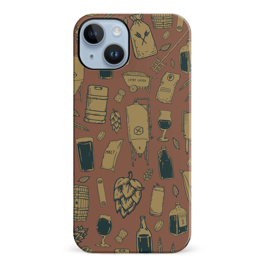 iPhone 14 Plus The Brewmaster Phone Case in Brown