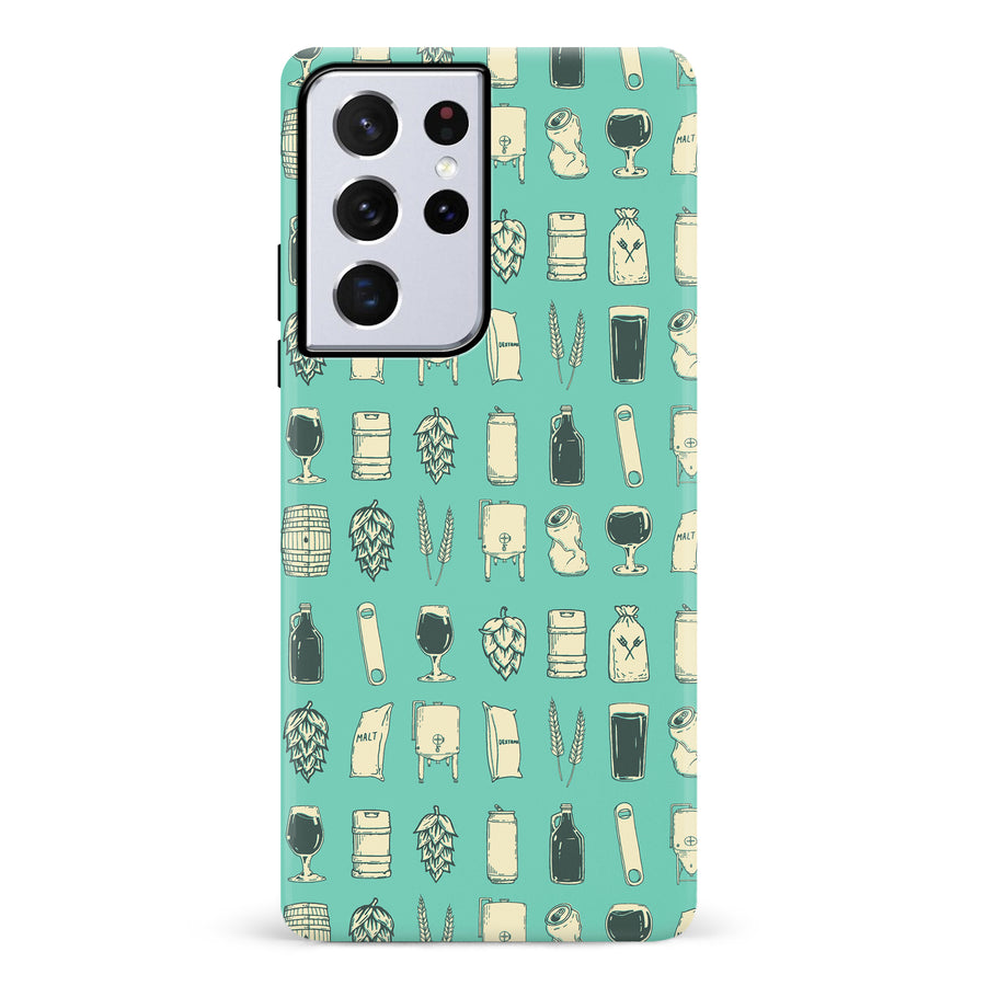 Samsung Galaxy S21 Ultra Craft Phone Case in Teal