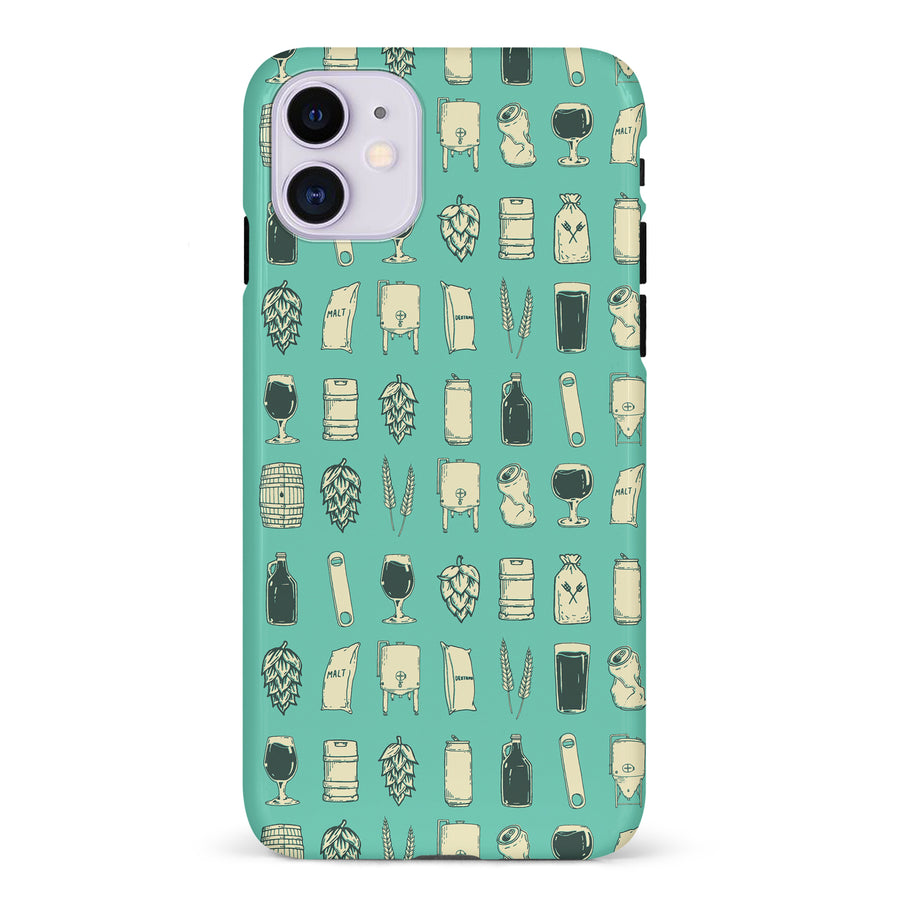 iPhone 11 Craft Phone Case in Teal
