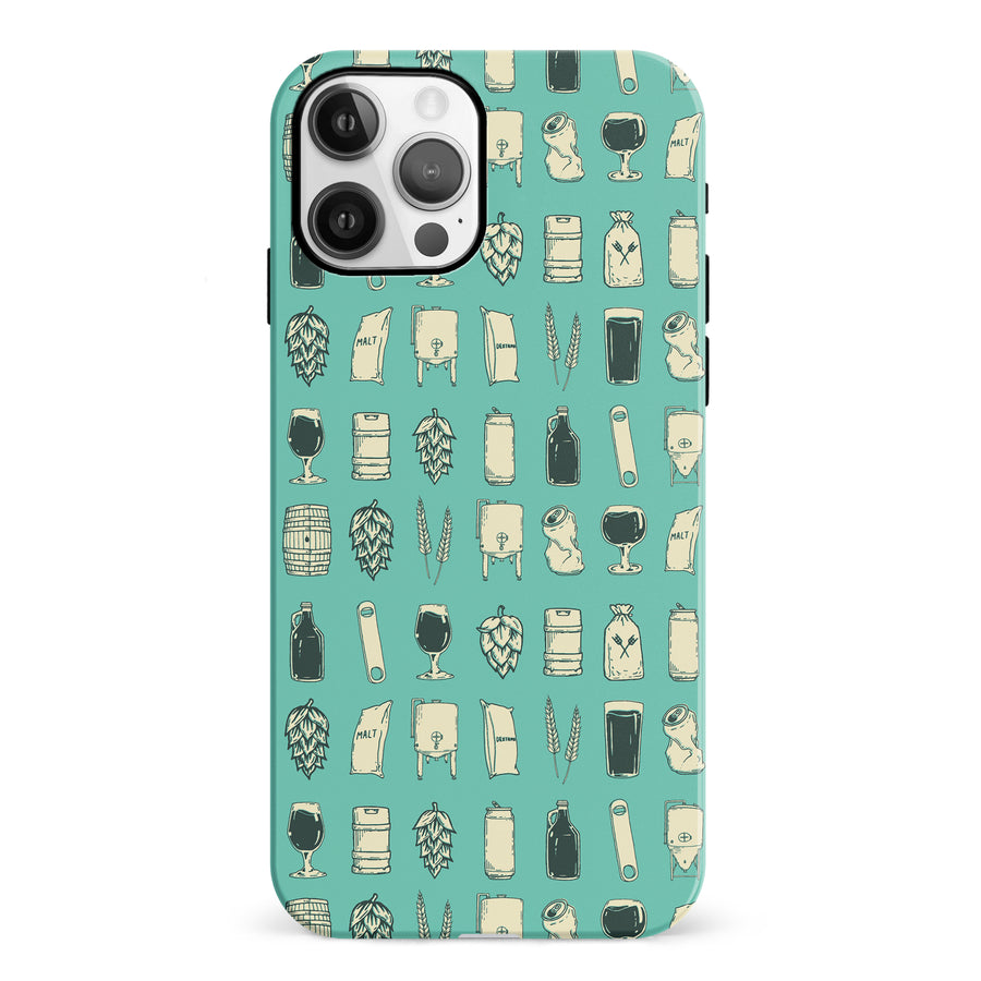 iPhone 12 Craft Phone Case in Teal