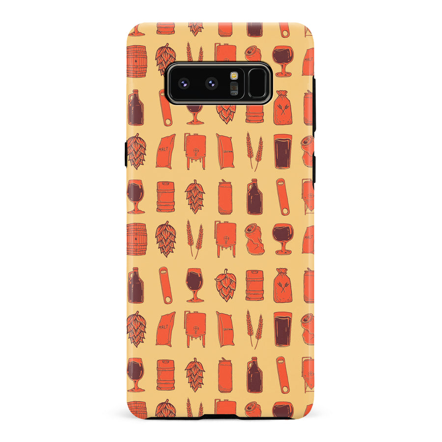 Samsung Galaxy Note 8 Craft Phone Case in Orange