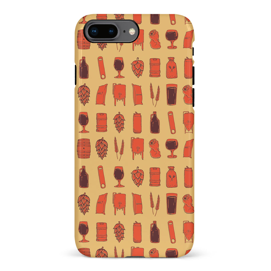 iPhone 8 Plus Craft Phone Case in Orange