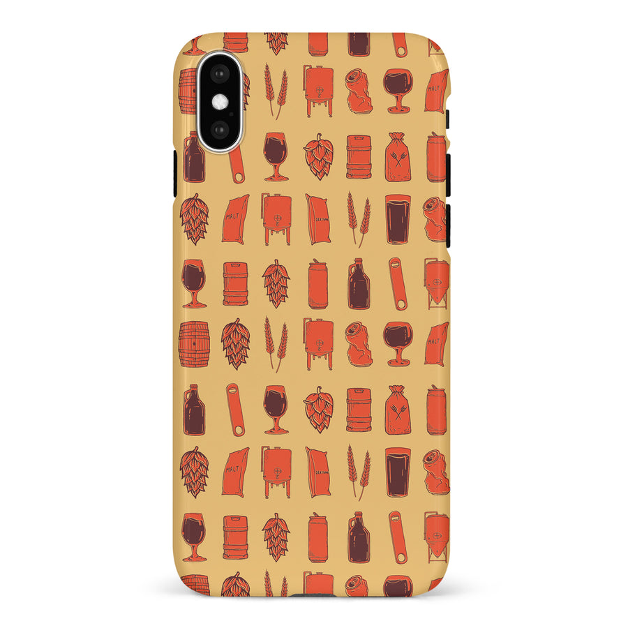 iPhone X/XS Craft Phone Case in Orange