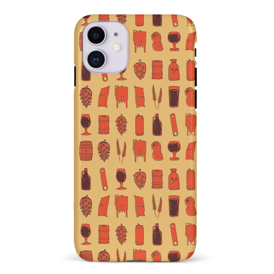 iPhone 11 Craft Phone Case in Orange