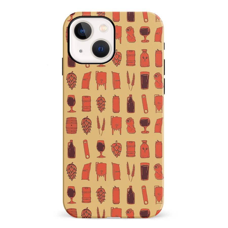 iPhone 13 Craft Phone Case in Orange