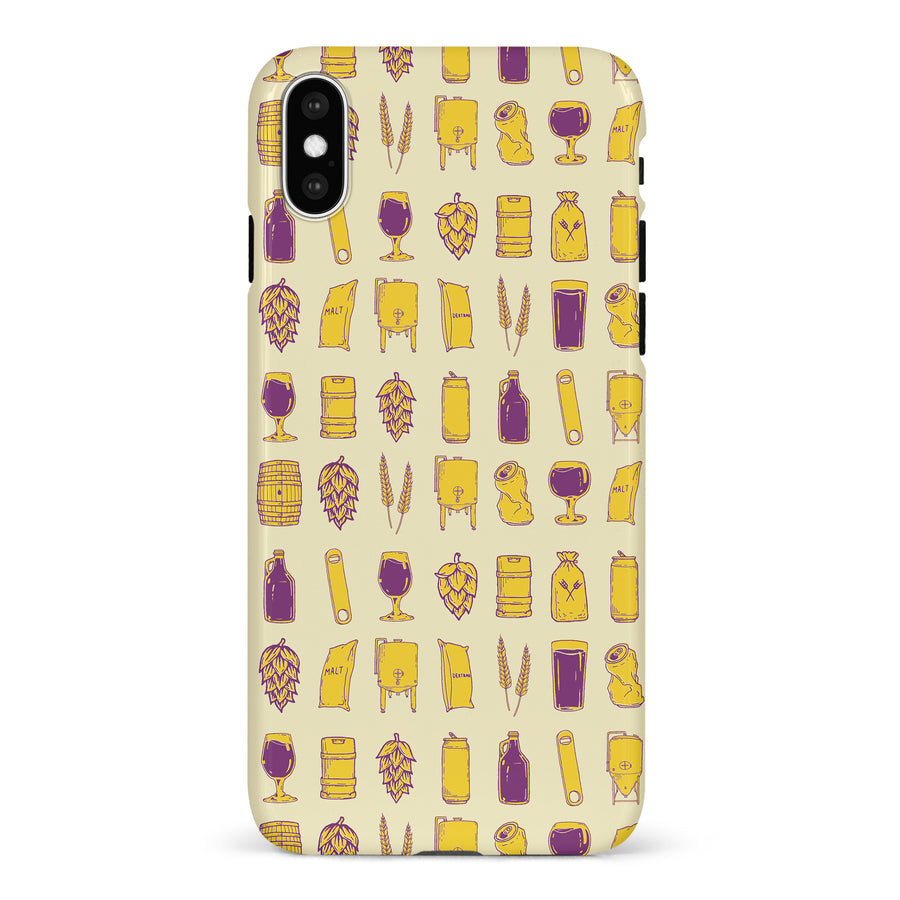 iPhone X/XS Craft Phone Case in Yellow