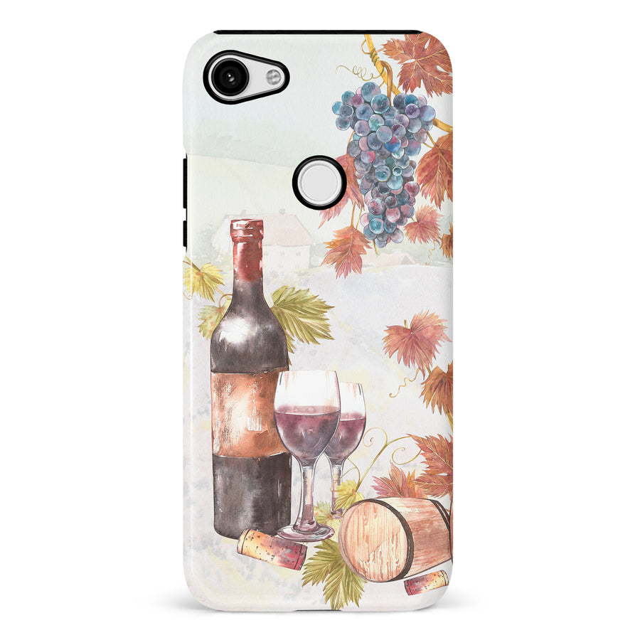 Google Pixel 3 XL Wine & Grapes Painting Phone Case