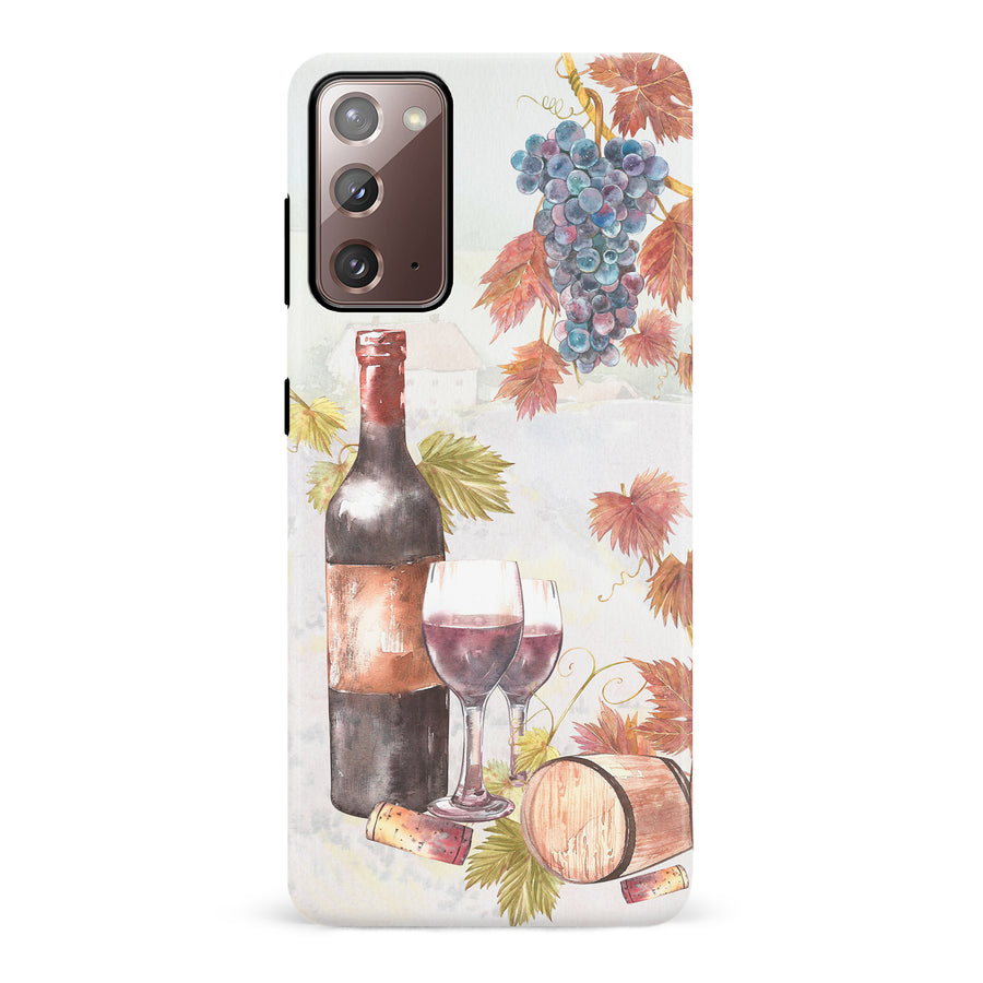 Samsung Galaxy Note 20 Wine & Grapes Painting Phone Case