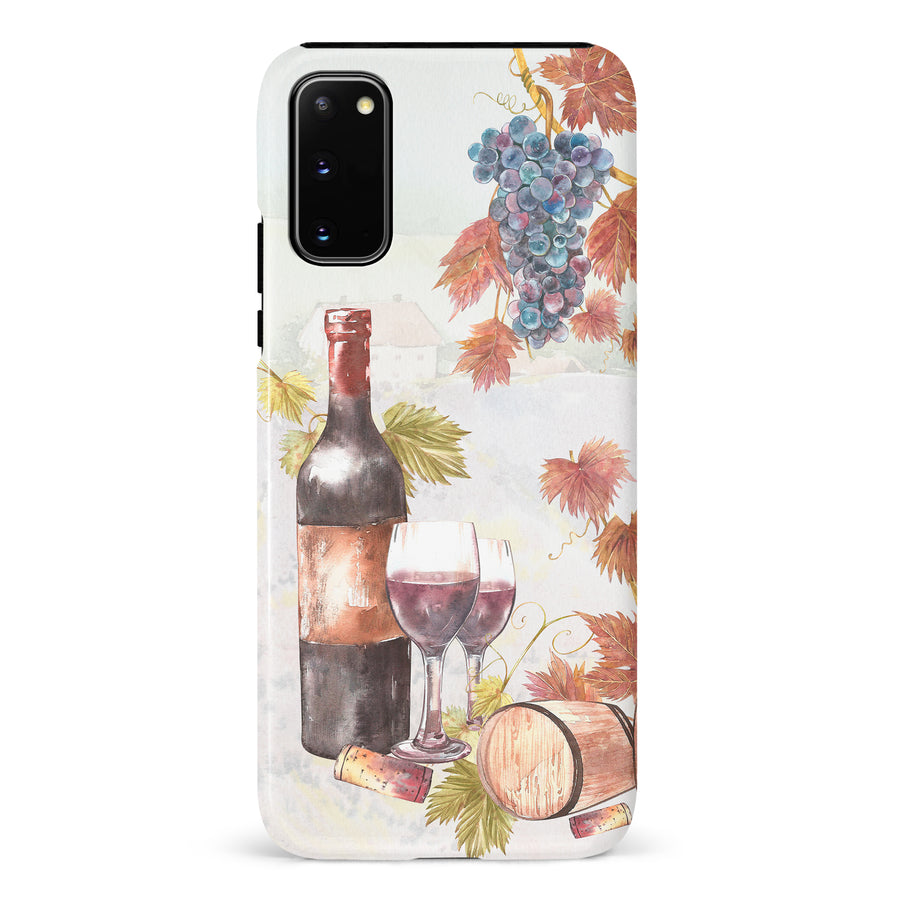 Samsung Galaxy S20 Wine & Grapes Painting Phone Case