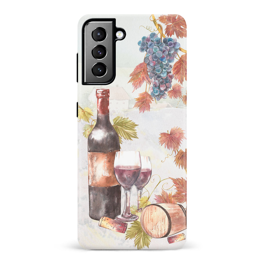 Samsung Galaxy S21 Plus Wine & Grapes Painting Phone Case