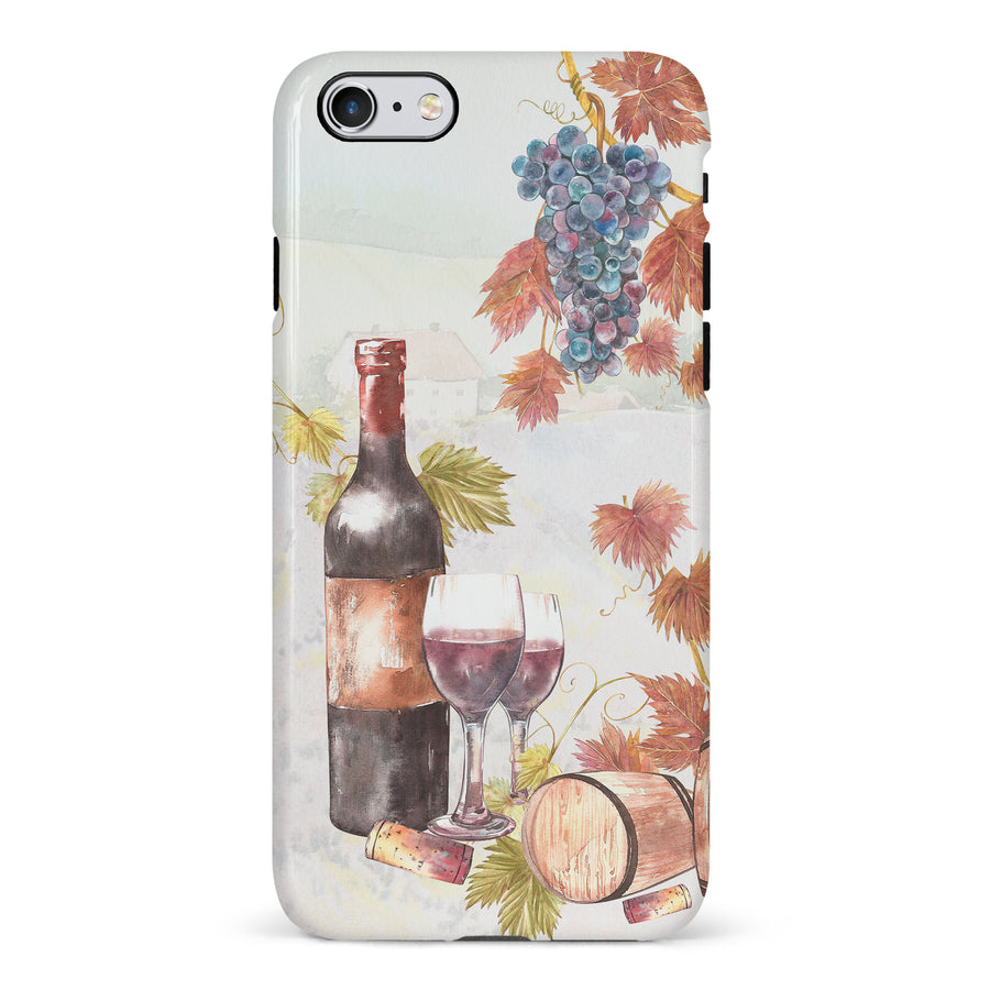iPhone 6 Wine & Grapes Painting Phone Case