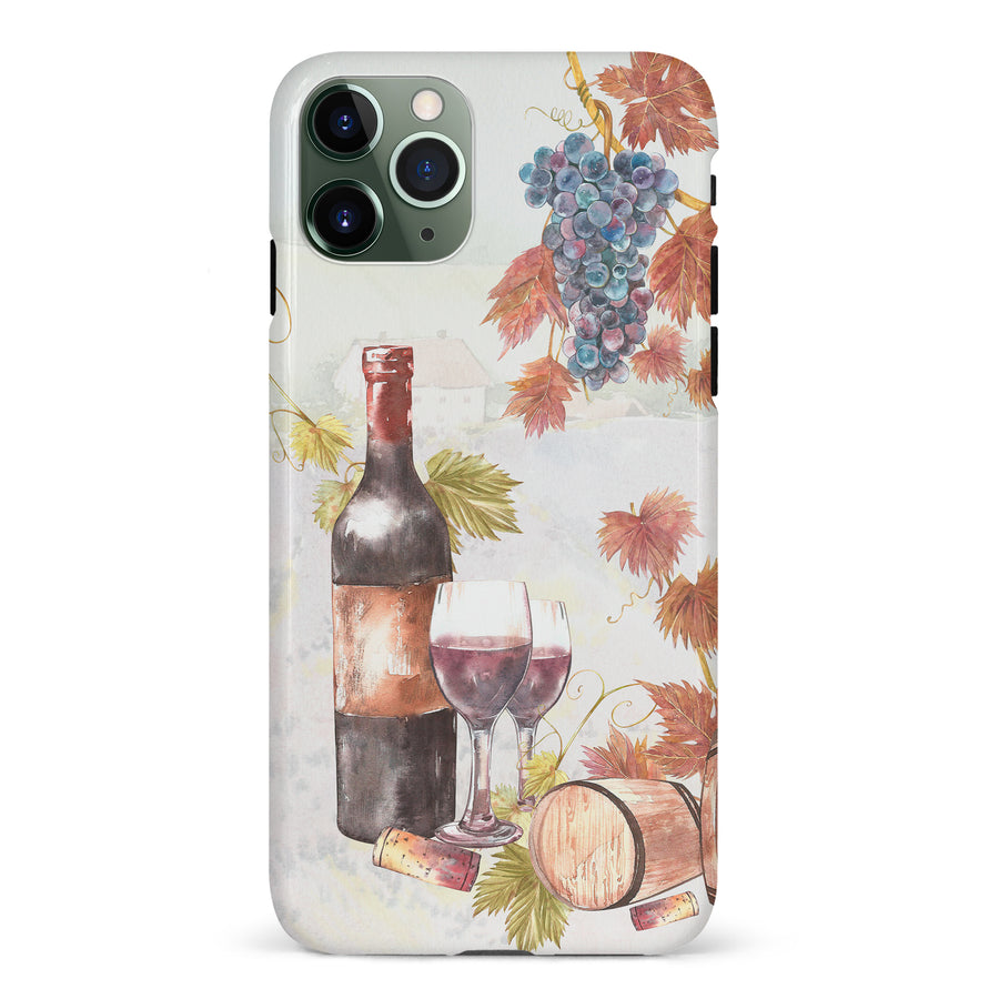 iPhone 11 Pro Wine & Grapes Painting Phone Case