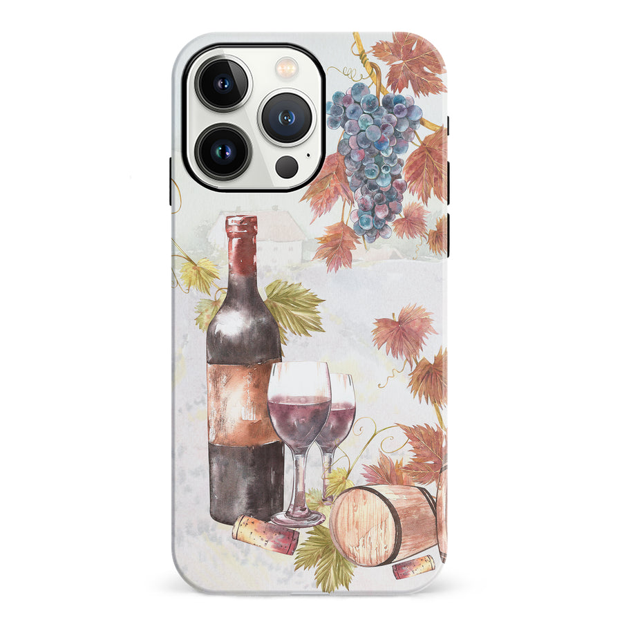 iPhone 13 Pro Wine & Grapes Painting Phone Case