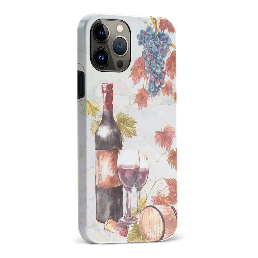 iPhone 13 Pro Max Wine & Grapes Painting Phone Case