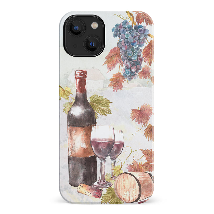 iPhone 14 Wine & Grapes Painting Phone Case