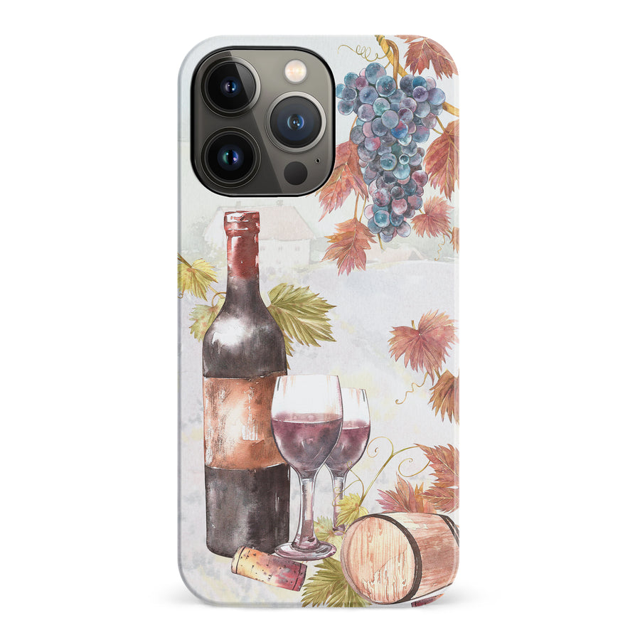 iPhone 14 Pro Wine & Grapes Painting Phone Case