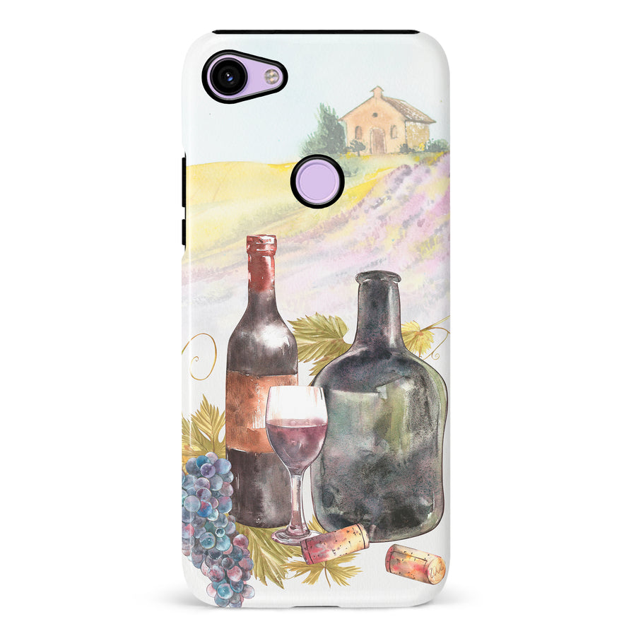 Google Pixel 3 Wine Bottles Painting Phone Case