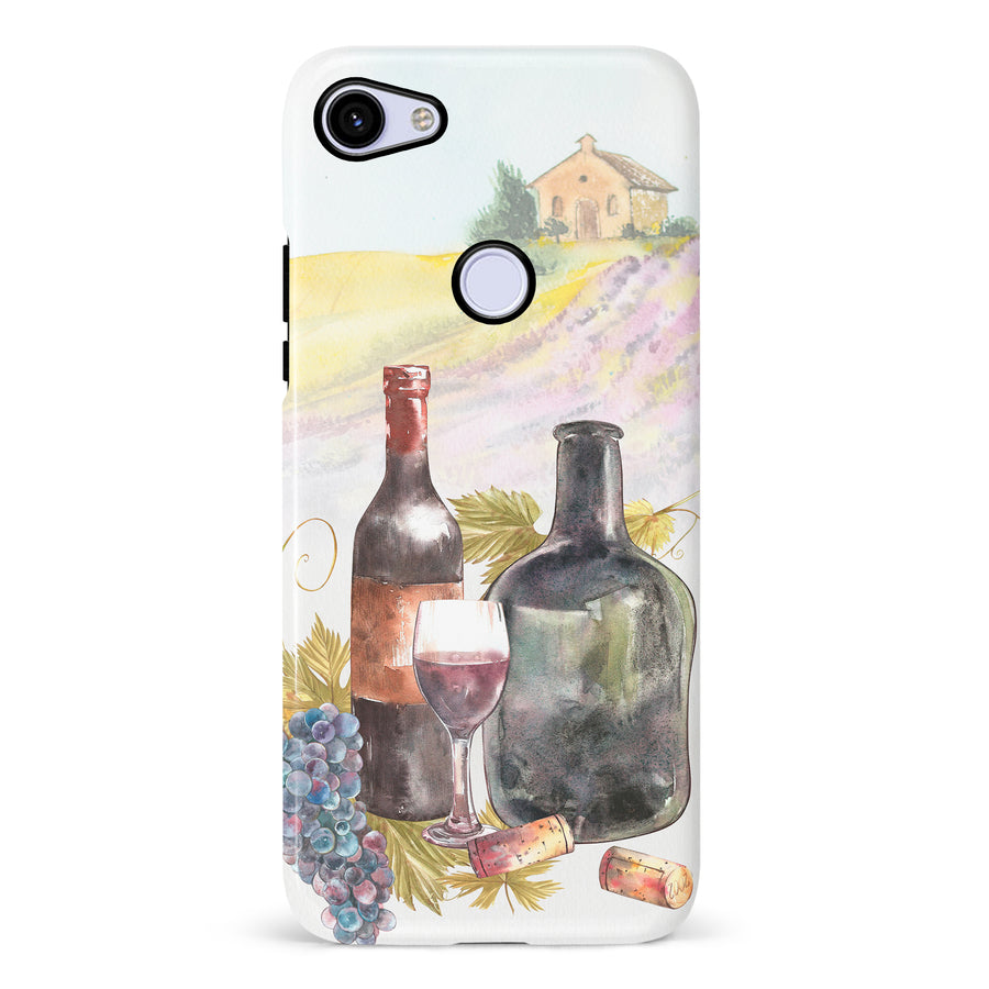 Google Pixel 3A Wine Bottles Painting Phone Case