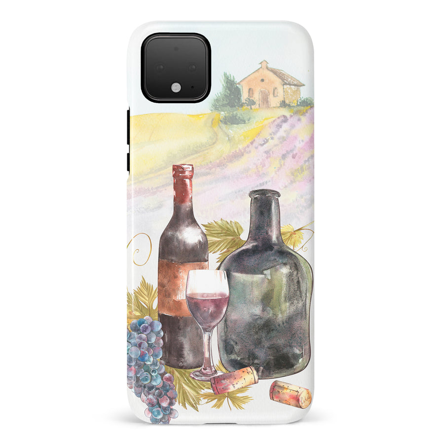 Google Pixel 4 Wine Bottles Painting Phone Case