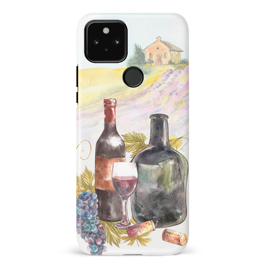 Google Pixel 5 Wine Bottles Painting Phone Case