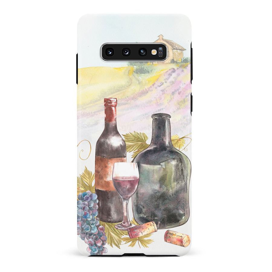 Samsung Galaxy S10 Wine Bottles Painting Phone Case
