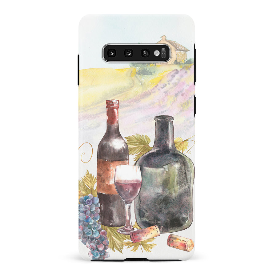 Samsung Galaxy S10 Plus Wine Bottles Painting Phone Case
