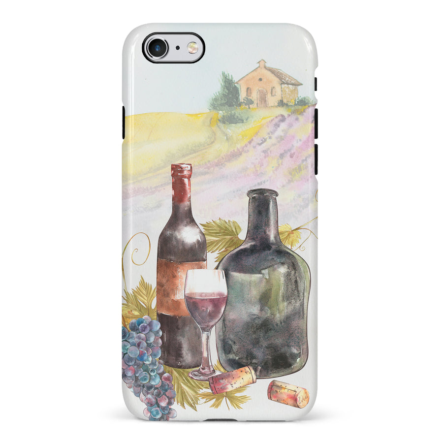 iPhone 6 Wine Bottles Painting Phone Case