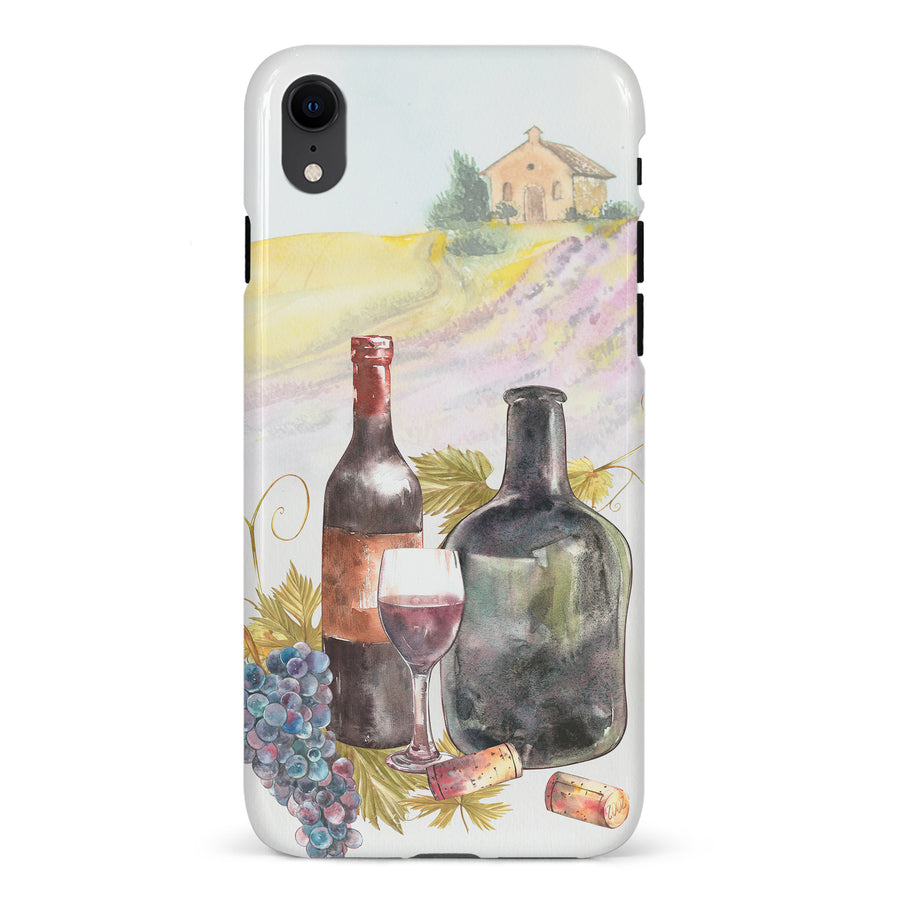 iPhone XR Wine Bottles Painting Phone Case