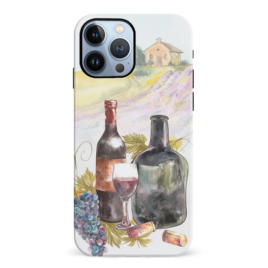 iPhone 12 Pro Wine Bottles Painting Phone Case