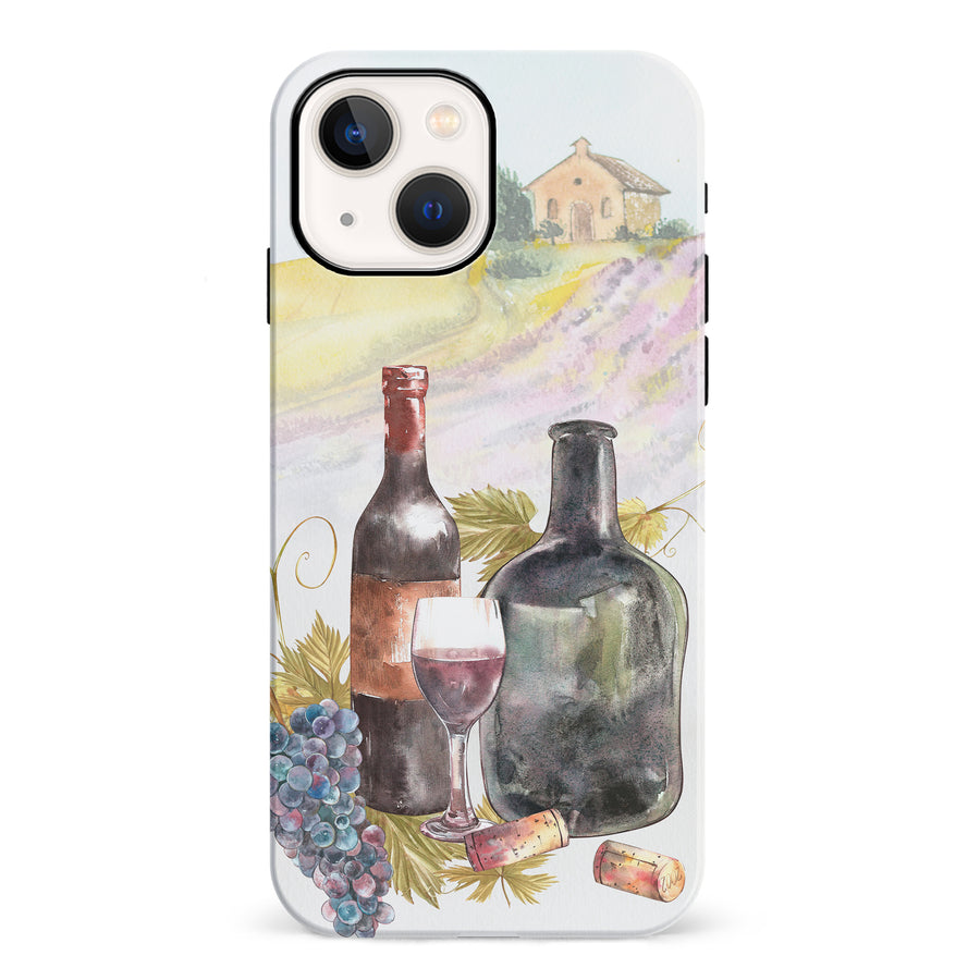 iPhone 13 Wine Bottles Painting Phone Case