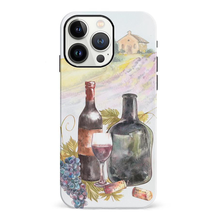 iPhone 13 Pro Wine Bottles Painting Phone Case