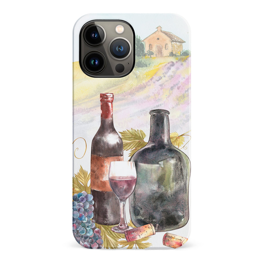 iPhone 13 Pro Max Wine Bottles Painting Phone Case