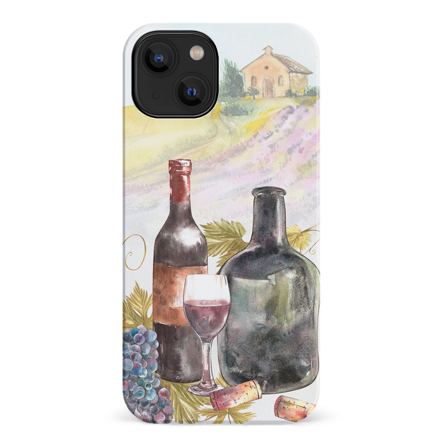 iPhone 14 Wine Bottles Painting Phone Case