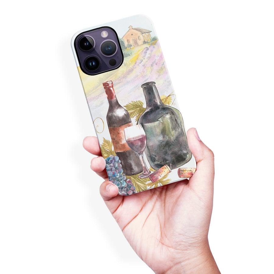iPhone 14 Pro Max Wine Bottles Painting Phone Case