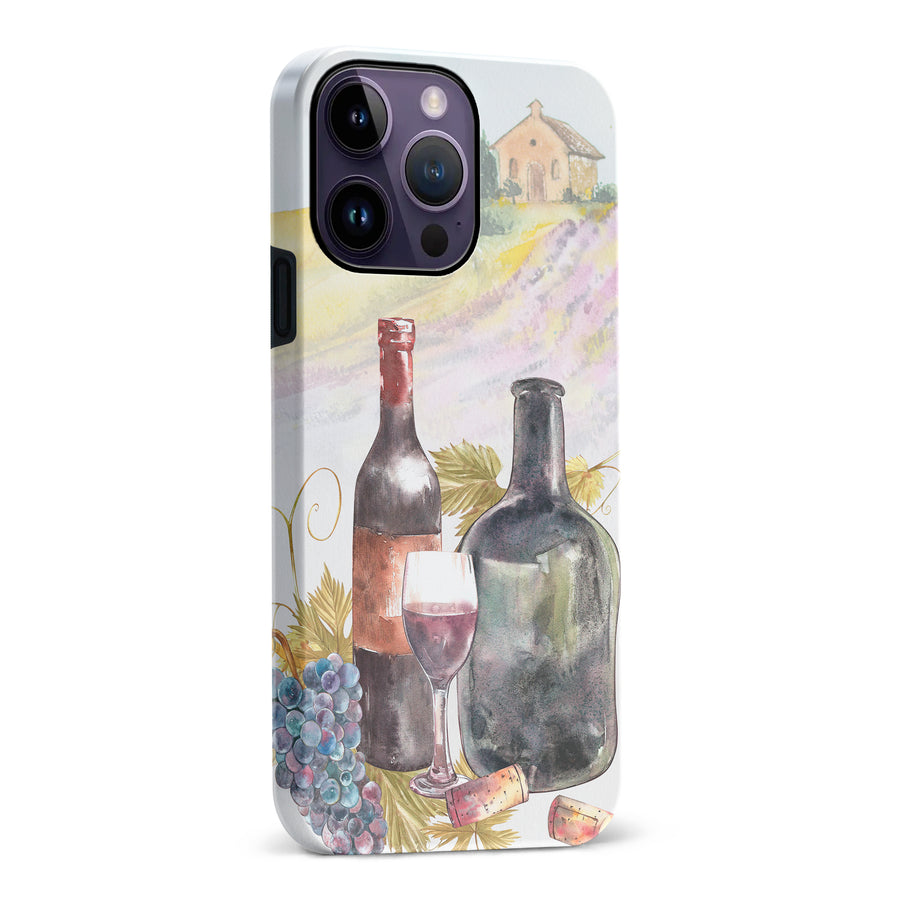 iPhone 14 Pro Max Wine Bottles Painting Phone Case